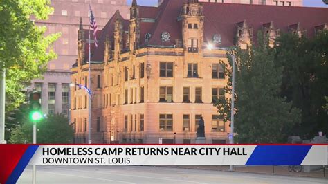 Homeless encampment relocates to St. Louis Municipal Court building